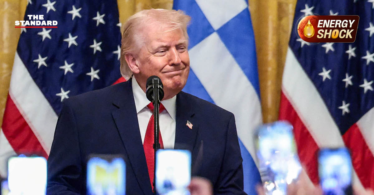 โดนัลด์ ทรัมป์ ประธานาธิบดีสหรัฐฯ ขณะประกาศเลื่อนโจมตีอิหร่าน