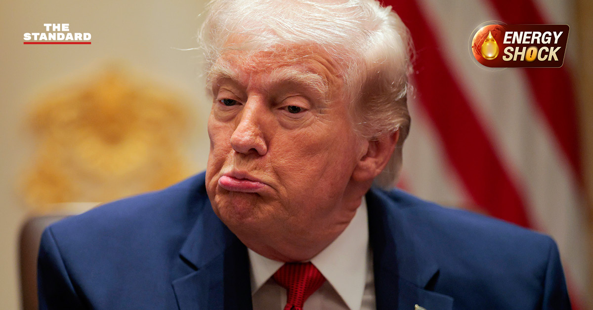 โดนัลด์ ทรัมป์ ประธานาธิบดีสหรัฐฯ ขณะแถลงข่าวถึงสถานการณ์อิหร่าน