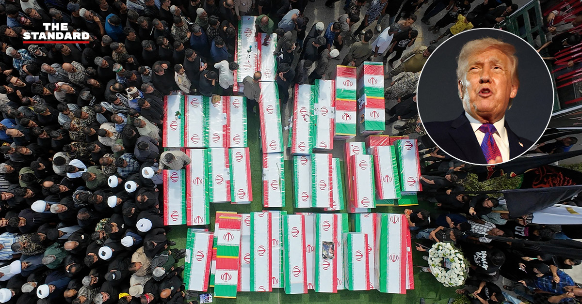 โดนัลด์ ทรัมป์ ประธานาธิบดีสหรัฐฯ แถลงข่าวท่ามกลางกระแสข่าวโจมตีโรงเรียนในอิหร่าน