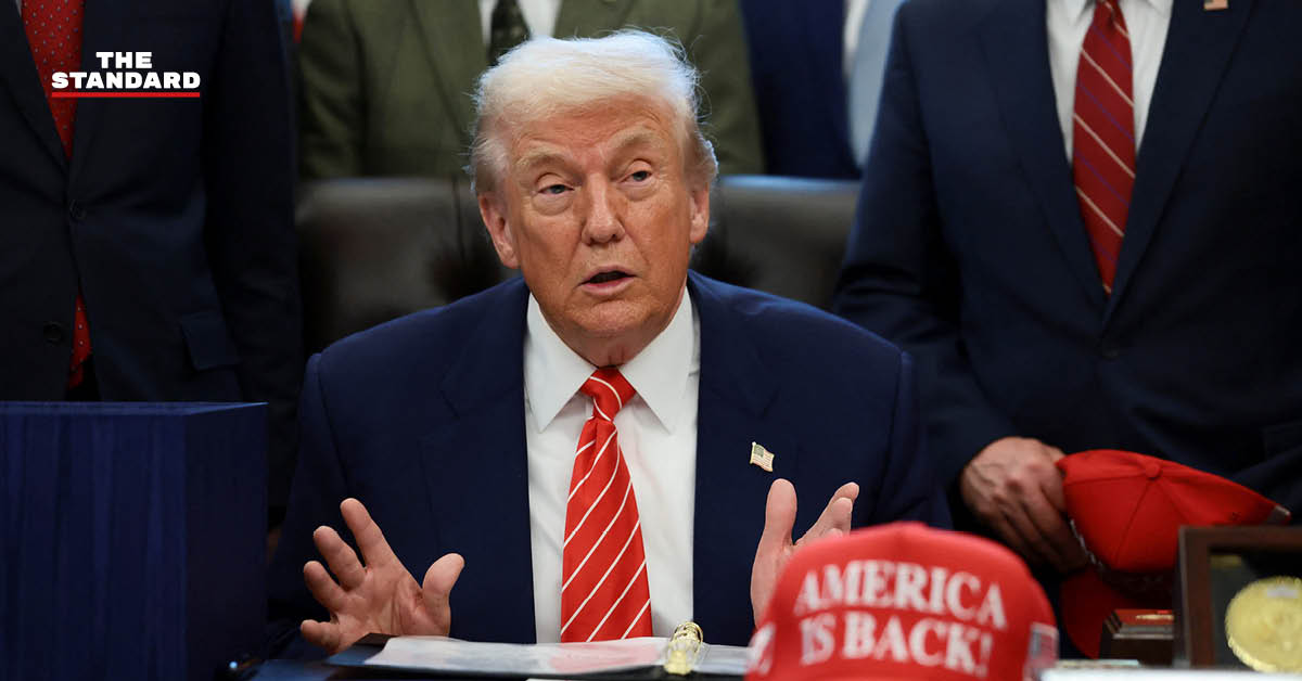 โดนัลด์ ทรัมป์ ขณะให้สัมภาษณ์เกี่ยวกับสถานการณ์ความขัดแย้งกับอิหร่าน