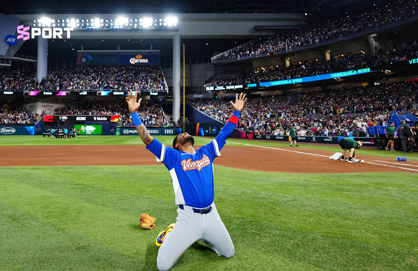 ภาพนักกีฬาเบสบอลทีมชาติเวเนซุเอลาฉลองแชมป์เวิลด์เบสบอลคลาสสิก 2026 4