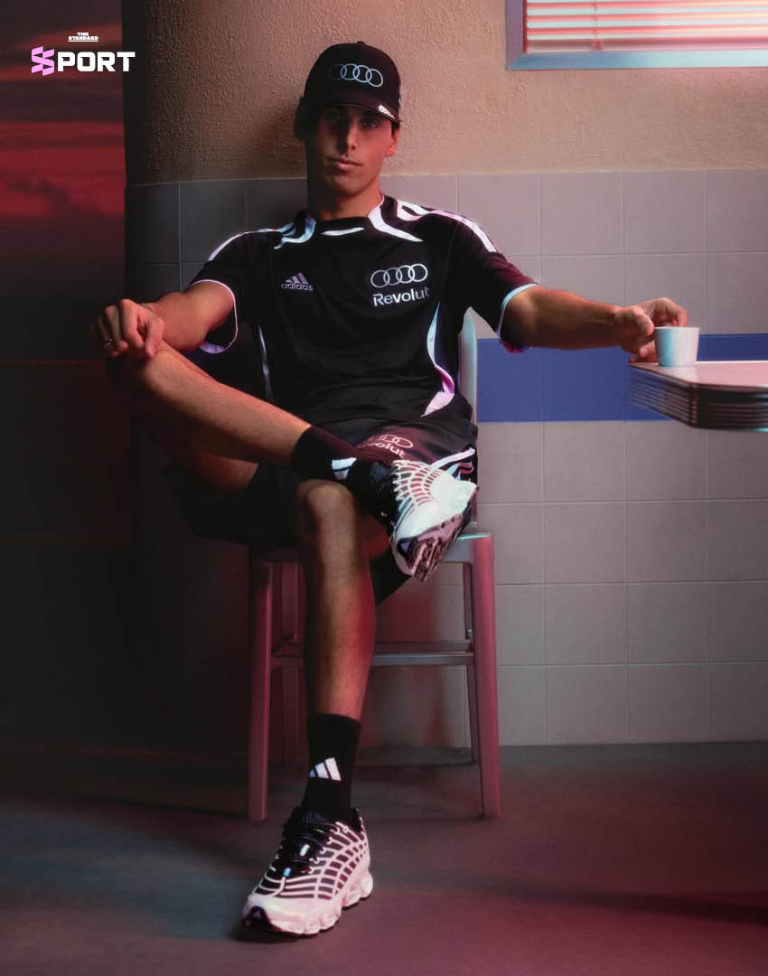 ชุดแข่งและไอเท็มแฟชั่นจากคอลเลกชัน adidas x Audi F1 'Miami Collection' ที่ได้รับแรงบันดาลใจจากดีไซน์ Teamgeist 3