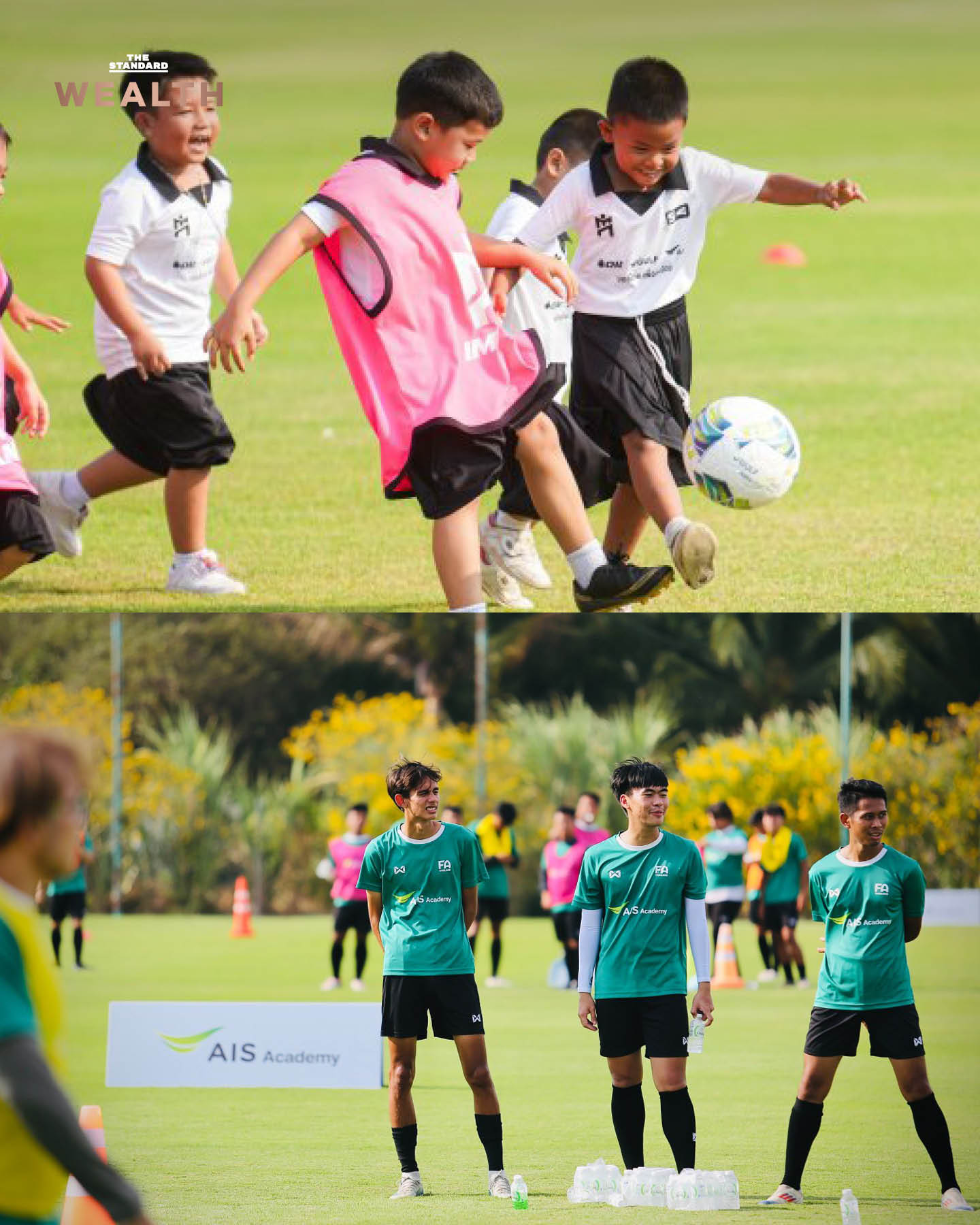 กานติมา เลอเลิศยุติธรรม และ สายชล ทรัพย์มากอุดม จาก AIS แถลงข่าวเปิดตัว AIS SPORT ACADEMY 6