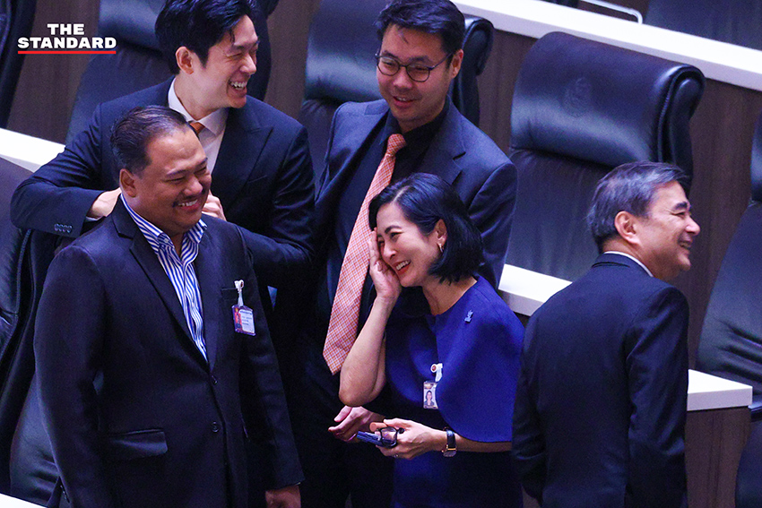 ภาพ นายกรัฐมนตรี อนุทิน ชาญวีรกูล แถลงนโยบายรัฐบาลต่อ ที่ประชุมรัฐสภา 5