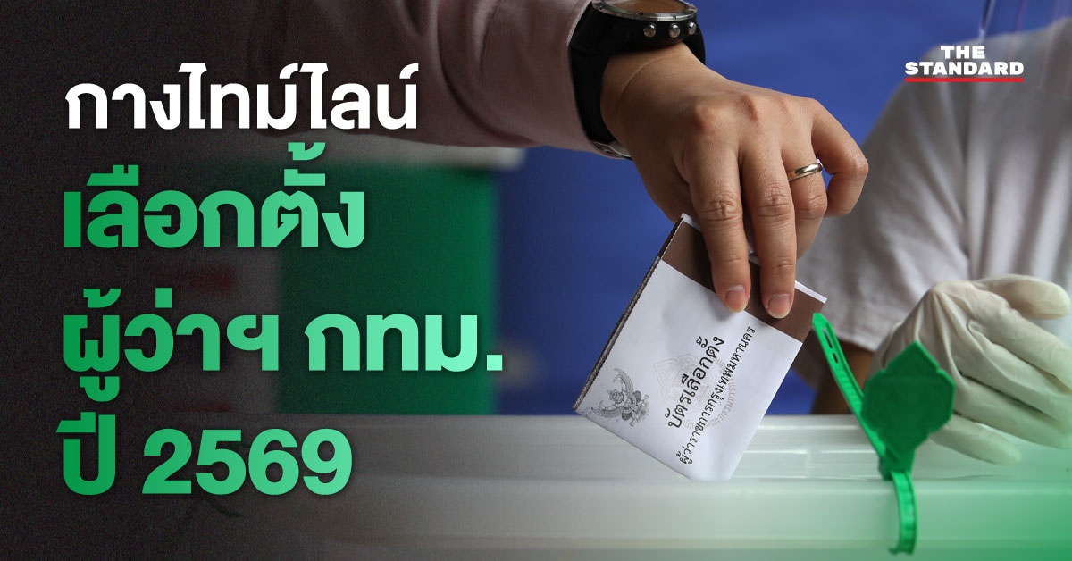 ภาพอินโฟกราฟิกแสดงไทม์ไลน์ การเลือกตั้ง ผู้ว่าฯ กทม. ปี 2569