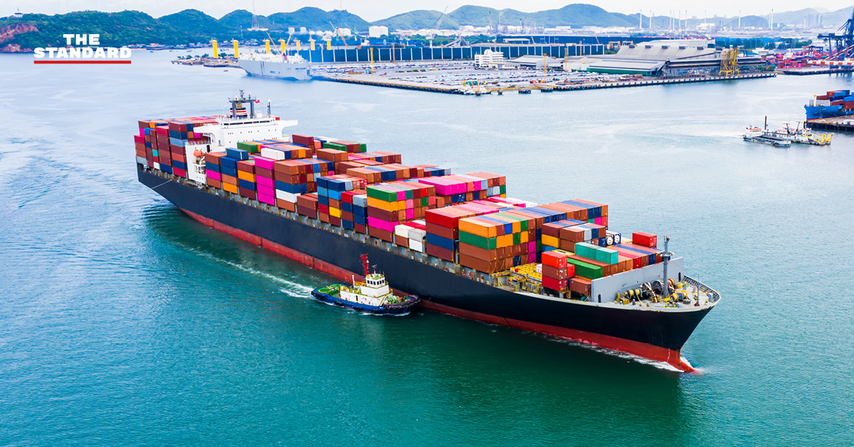 ภาพประกอบแสดงการค้าระหว่างประเทศจีนและทวีปแอฟริกา สื่อถึงการแลกเปลี่ยนทรัพยากรและวัตถุดิบ