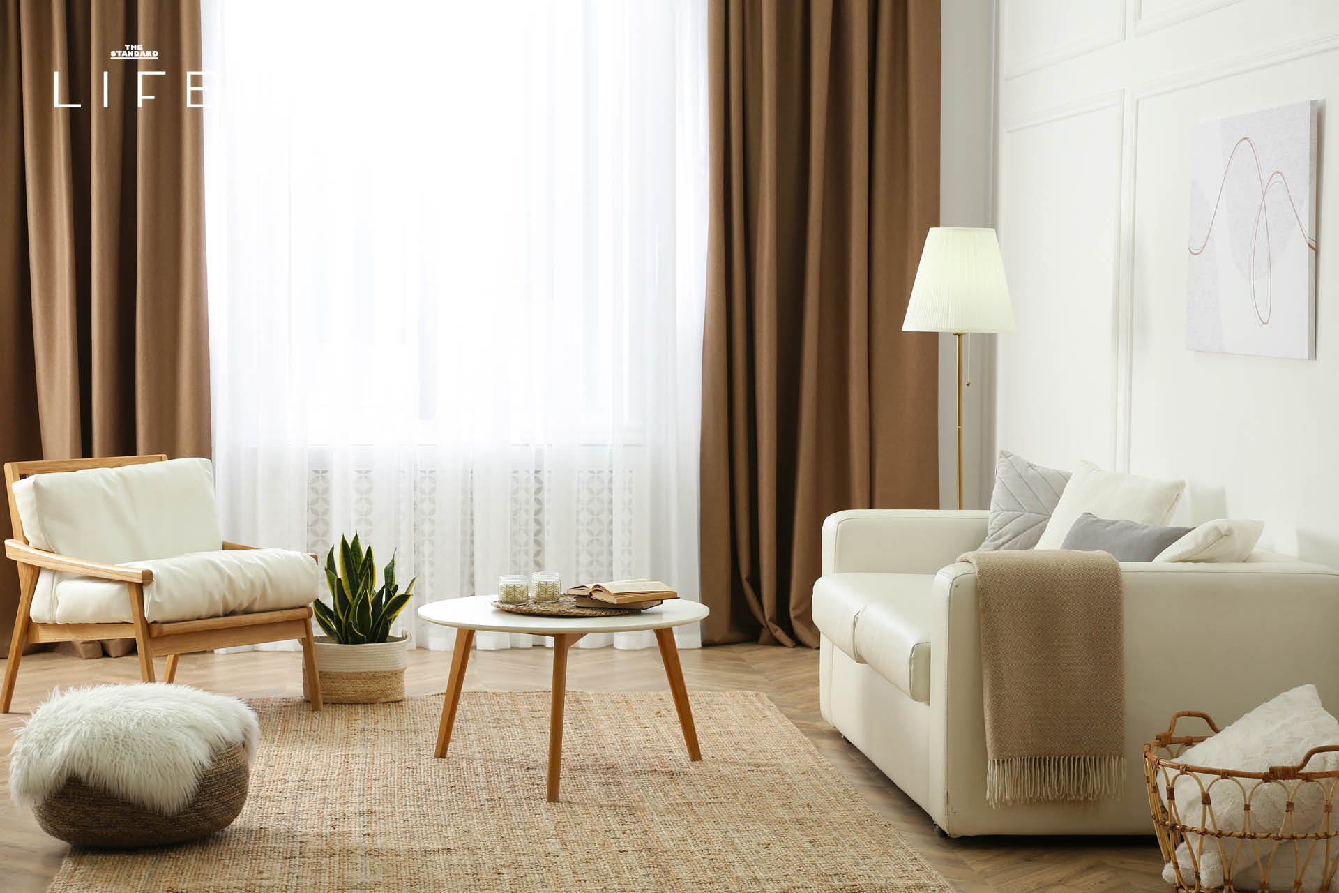 ภาพการตกแต่งห้องนั่งเล่นสไตล์ Cozy Living เพื่อคลายร้อนและสร้างบรรยากาศสบายๆ ต้อนรับฤดูร้อน 3