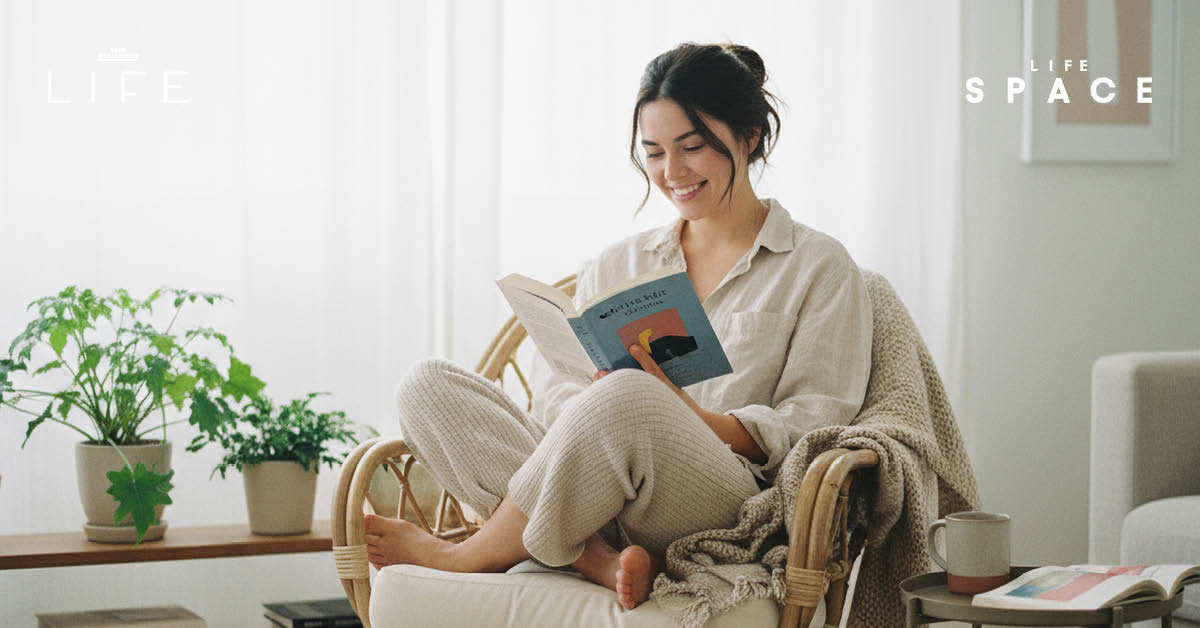 ภาพการตกแต่งห้องนั่งเล่นสไตล์ Cozy Living เพื่อคลายร้อนและสร้างบรรยากาศสบายๆ ต้อนรับฤดูร้อน