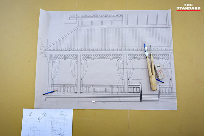 ซาบีดา ไทยเศรษฐ์ รมว.วัฒนธรรม ตรวจเยี่ยมความคืบหน้าการก่อสร้างพระเมรุมาศ ที่ท้องสนามหลวง 9