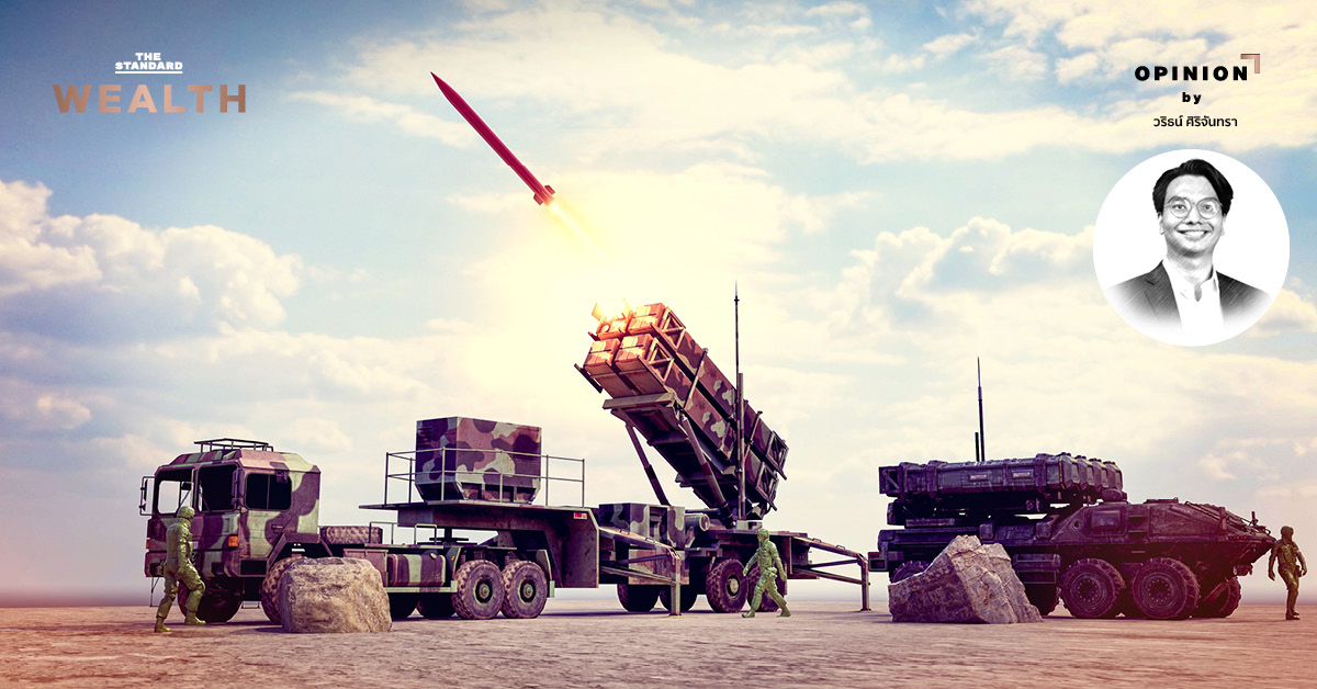 ภาพประกอบแสดงแนวโน้มอุตสาหกรรมป้องกันประเทศและการลงทุนด้านอาวุธทั่วโลก