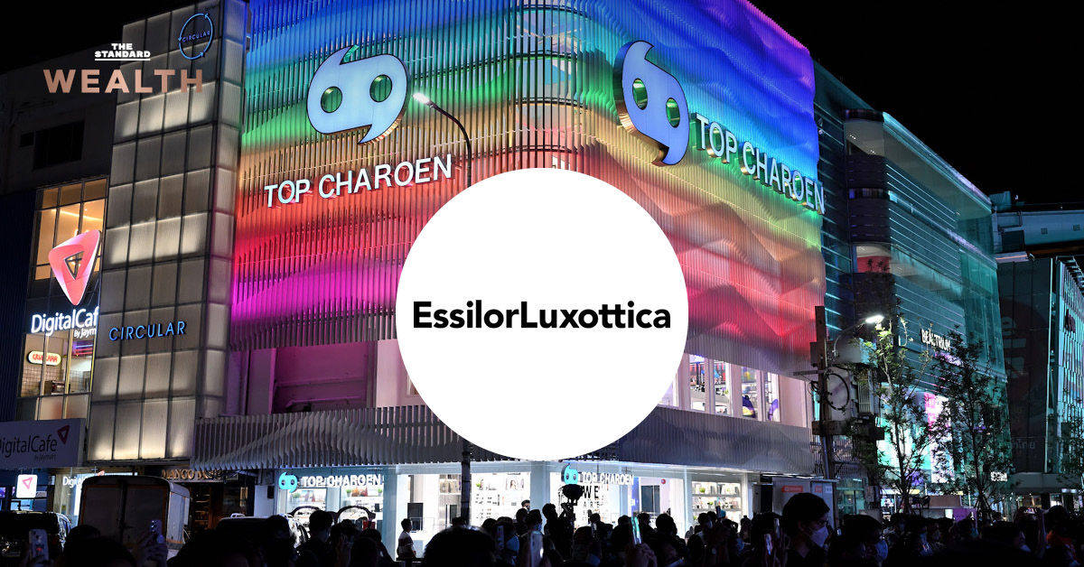 โลโก้ EssilorLuxottica และข้อความ EssilorLuxottica ยักษ์ใหญ่แว่นตาโลก เข้าถือหุ้น แว่นท็อปเจริญ