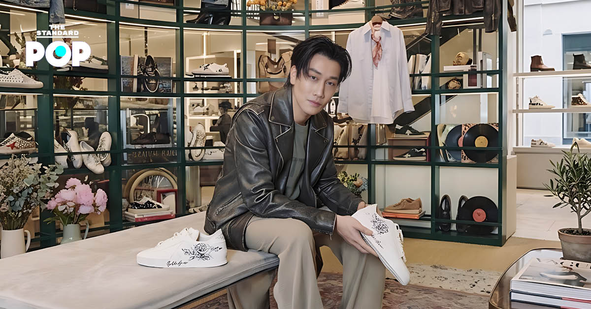 ภาพร้าน Golden Goose สาขาใหม่ที่สยามพารากอน ตกแต่งในคอนเซปต์ร้านดอกไม้สไตล์อิตาลี