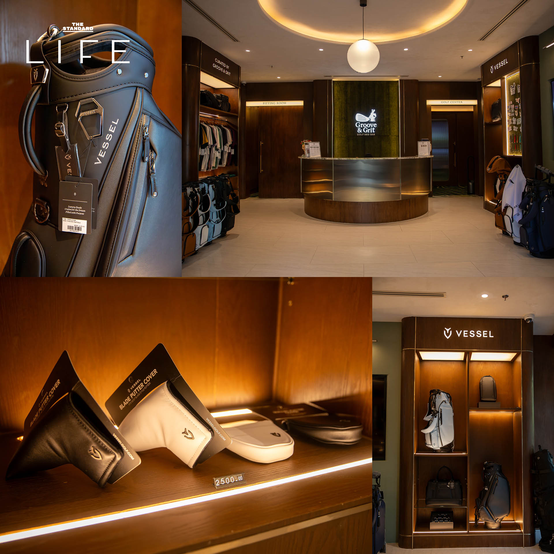 ภาพภายใน Groove & Grit กอล์ฟคลับและบาร์สุดพรีเมียมในย่านสาทร ที่มีเครื่อง Simulator และเลานจ์บาร์ 4