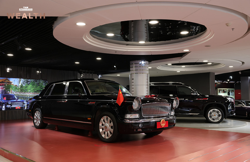 ภาพบรรยากาศบูธ HONGQI แบรนด์รถหรูของจีนภายในงาน Auto China 2026 เตรียมเปิดตัวในไทย 3