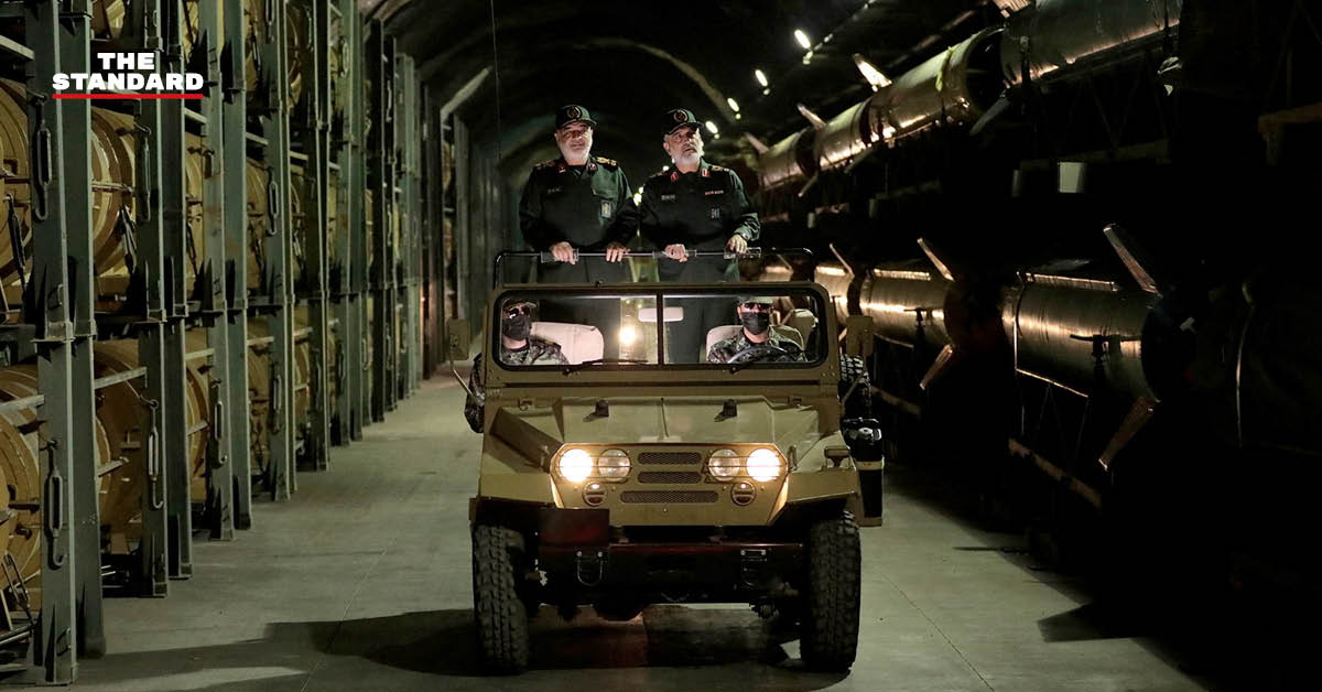 ภาพอุโมงค์เก็บขีปนาวุธใต้ดินของ อิหร่าน