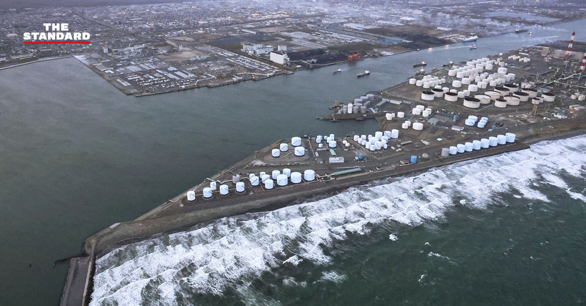 ภาพข่าวความเสียหายและการเฝ้าระวังแผ่นดินไหวและสึนามิในญี่ปุ่น