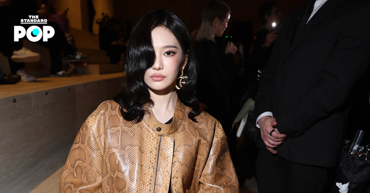 Ningning วง aespa ร่วมชมแฟชั่นโชว์ Gucci