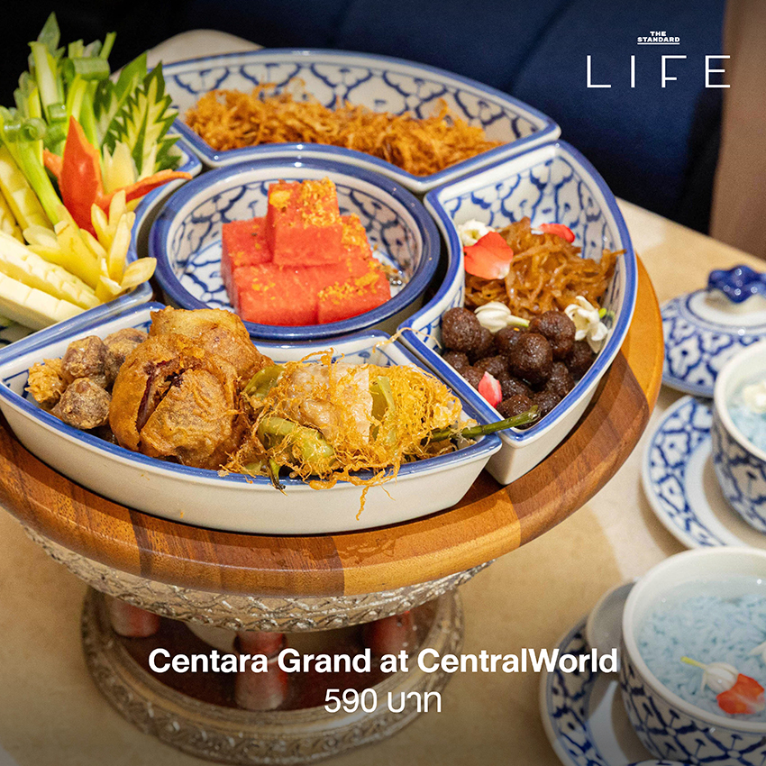 ข้าวแช่ อาหารไทยโบราณดับร้อน เสิร์ฟพร้อมเครื่องเคียงหลากหลายสีสัน 4