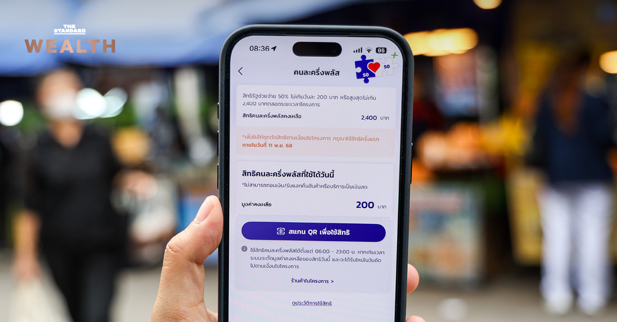 ภาพแสดงรายละเอียดโครงการคนละครึ่งพลัส รัฐช่วย 60% ประชาชน 40% จ่าย 1,000 บาท 4 เดือน