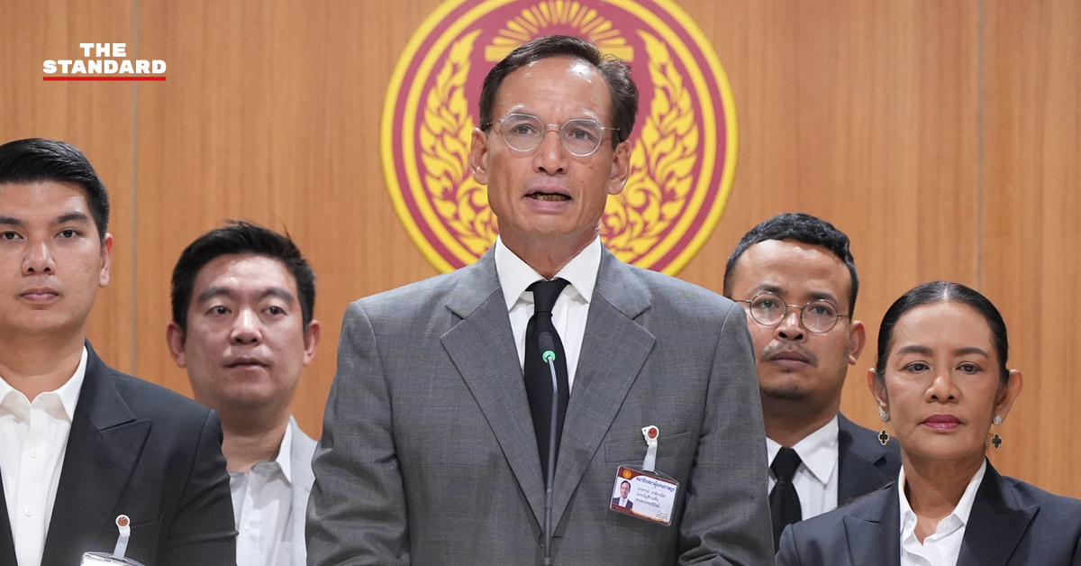 กรณ์ จาติกวณิช แถลงข่าวคัดค้านโครงการแลนด์บริดจ์