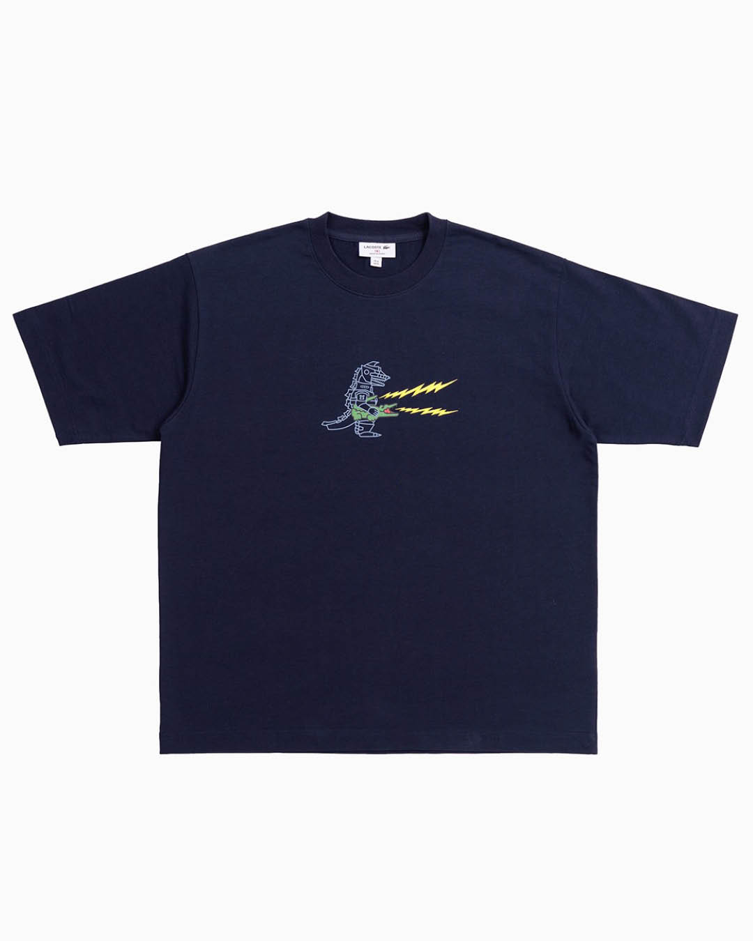 ภาพคอลเลกชัน LACOSTE x Godzilla 2.0 ดีไซน์ใหม่โทนสีกรมท่า 1