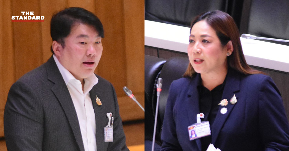 รัฐมนตรีช่วยว่าการกระทรวงคมนาคม สิริพงศ์ อังคสกุลเกียรติ ตอบกระทู้สดประเด็นแลนด์บริดจ์