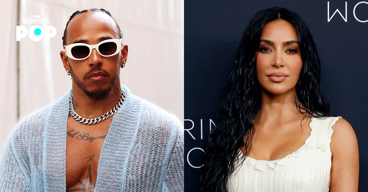 ภาพ Lewis Hamilton และ Kim Kardashian สองคนดังที่กำลังมีข่าวความสัมพันธ์กัน