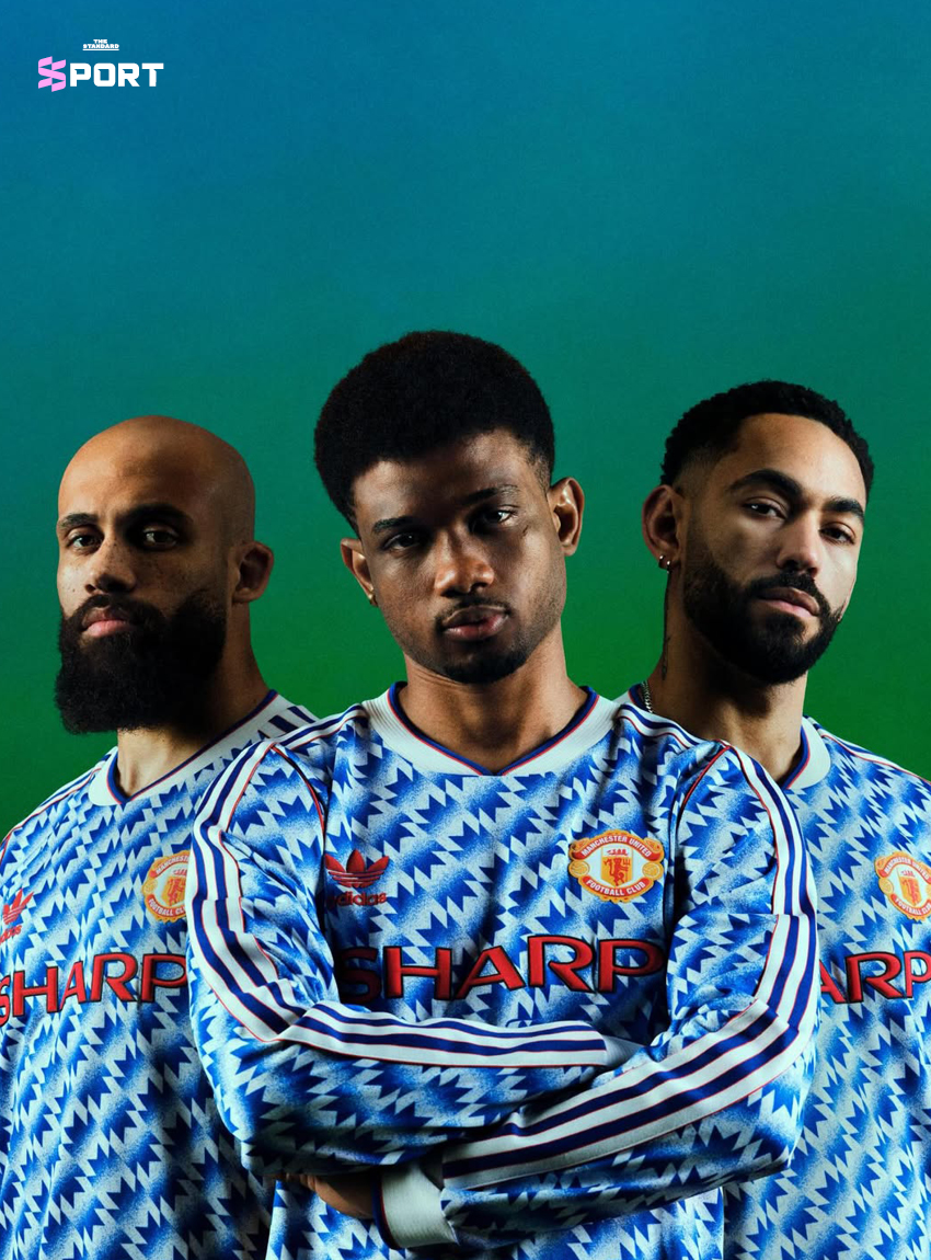 เสื้อฟุตบอลแมนเชสเตอร์ ยูไนเต็ด ชุดเยือนสีฟ้า-ขาวในตำนานยุค 90/92 1