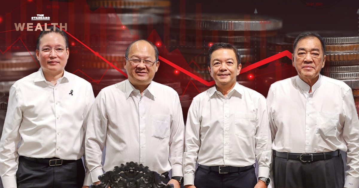 กราฟแท่งสีแดงแสดงเศรษฐกิจขาลง กกร. หั่น GDP เตือน Stagflation จากพิษตะวันออกกลาง