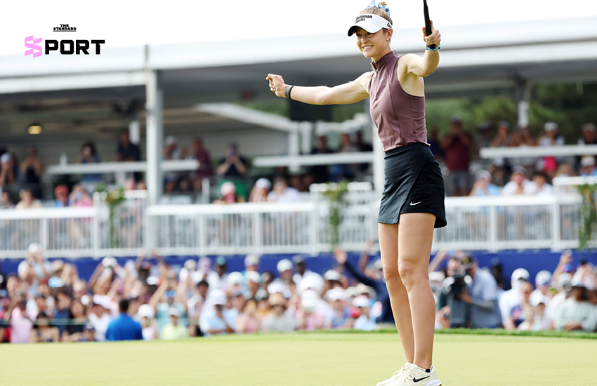 เนลลี คอร์ดา โปรกอล์ฟสาวชูถ้วยแชมป์ The Chevron Championship พร้อมขึ้นมือ 1 ของโลก 2