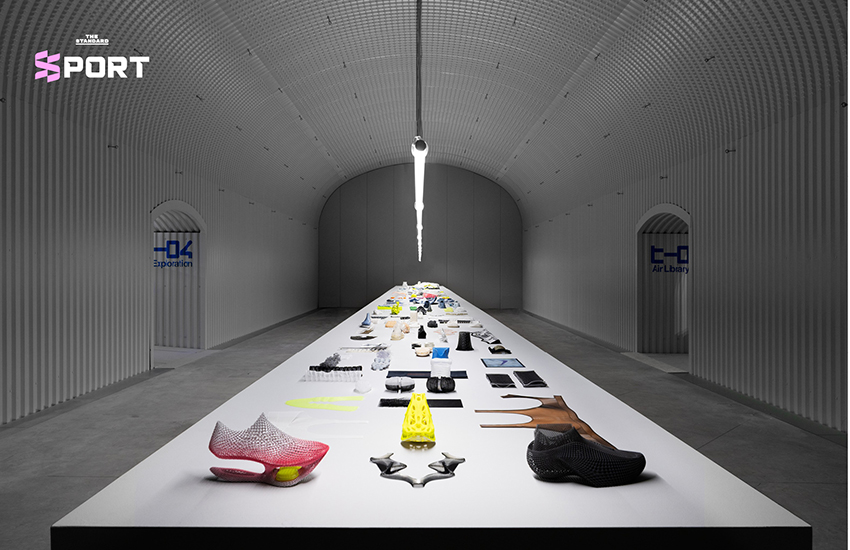 ภาพห้องทดลอง ‘Air Lab’ ของ Nike ที่จัดแสดงแนวคิดการออกแบบโดยใช้อากาศเป็นหัวใจ ในงาน Milan Design Week 2026 1