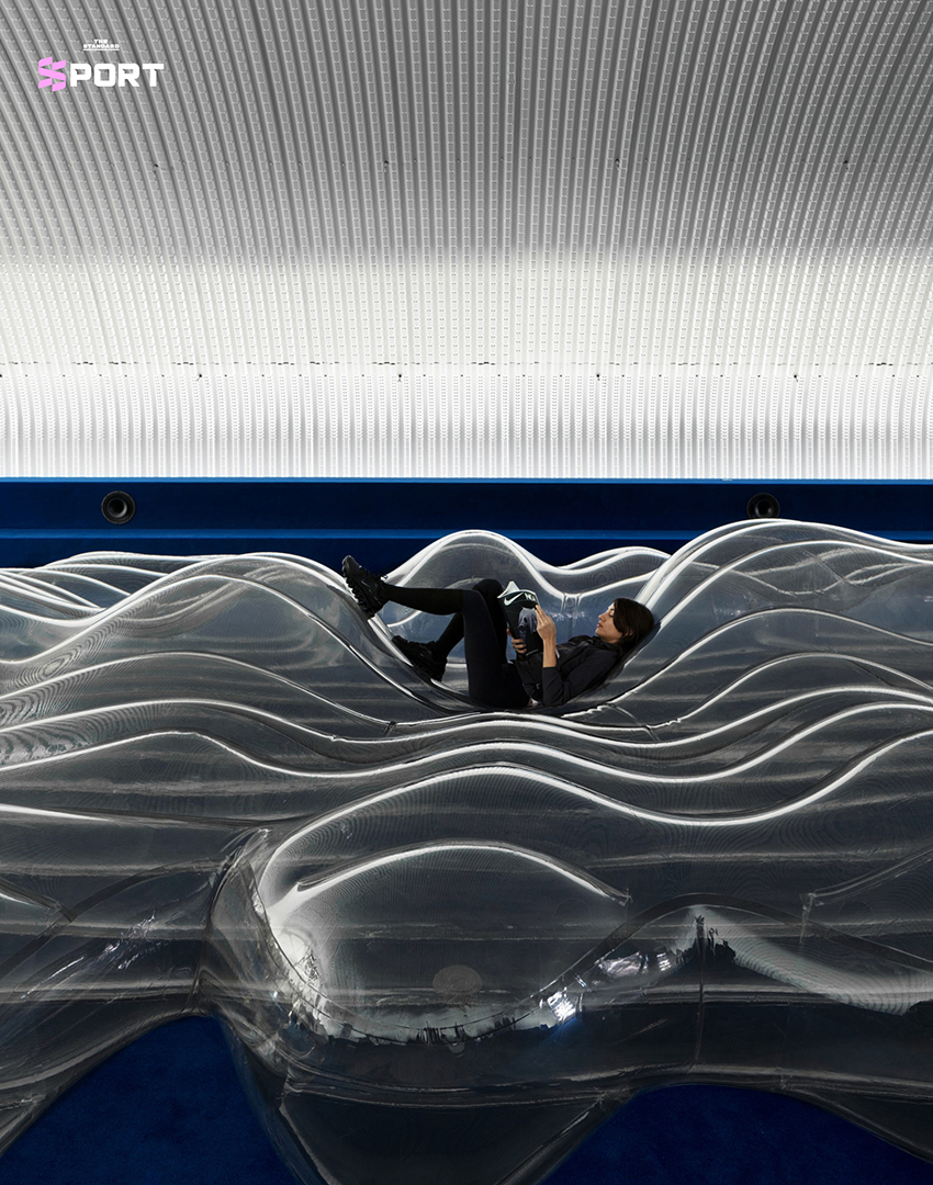 ภาพห้องทดลอง ‘Air Lab’ ของ Nike ที่จัดแสดงแนวคิดการออกแบบโดยใช้อากาศเป็นหัวใจ ในงาน Milan Design Week 2026 4