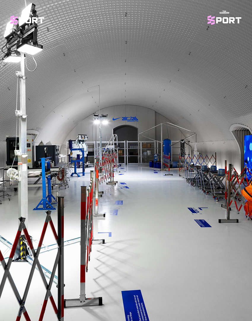ภาพห้องทดลอง ‘Air Lab’ ของ Nike ที่จัดแสดงแนวคิดการออกแบบโดยใช้อากาศเป็นหัวใจ ในงาน Milan Design Week 2026 7