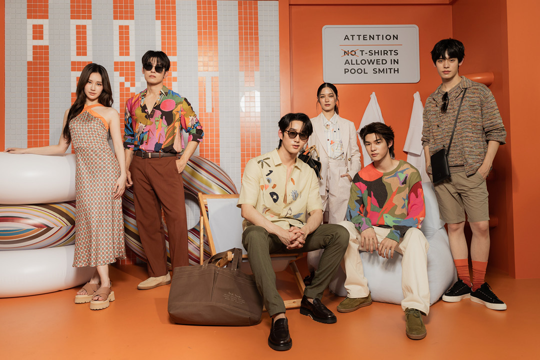 ภาพบรรยากาศงานเปิดตัวคอลเล็กชัน Paul Smith Spring/Summer 2026 ริมสระน้ำสุดสดใส 8