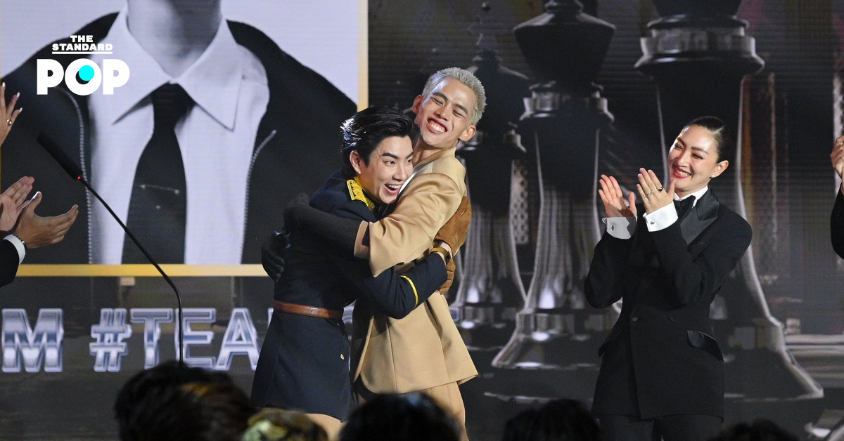 ปอม กมลภพ แชมป์ The Face Men Thailand 4 ร่วมกับเมนเทอร์ ออฟ จุมพล