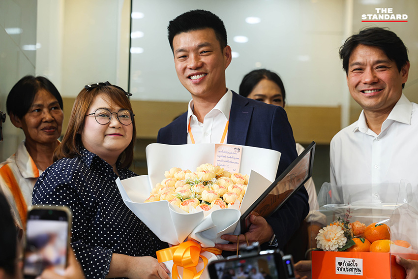 พิจารณ์ เชาวพัฒนวงศ์ ในวันได้รับเลือกเป็นเลขาธิการพรรคประชาชน 3