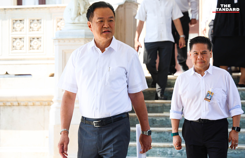 นายกรัฐมนตรี อนุทิน ชาญวีรกูล เป็นประธานการประชุมคณะรัฐมนตรีนัดแรกที่ทำเนียบรัฐบาล 1