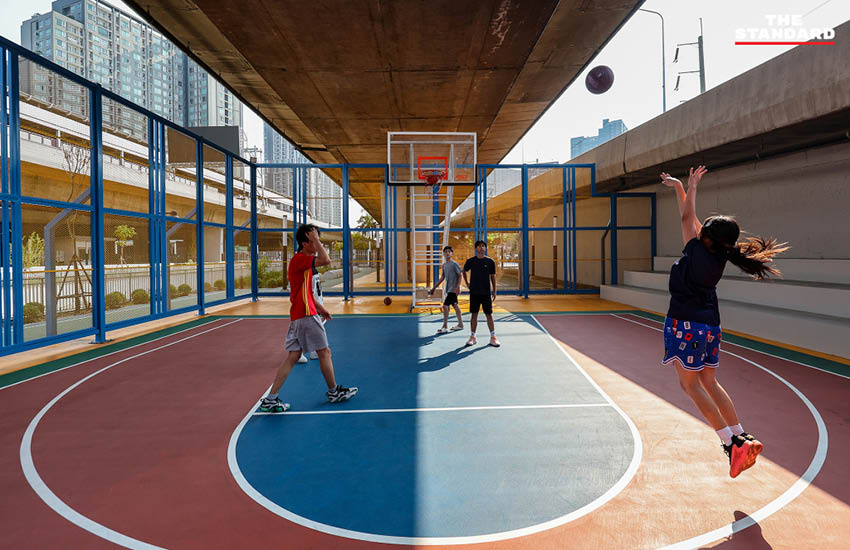 มุมสูงสวนสาธารณะใต้ทางยกระดับ ราชพฤกษ์-รัชดาฯ 1