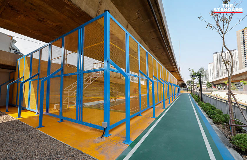 มุมสูงสวนสาธารณะใต้ทางยกระดับ ราชพฤกษ์-รัชดาฯ 5