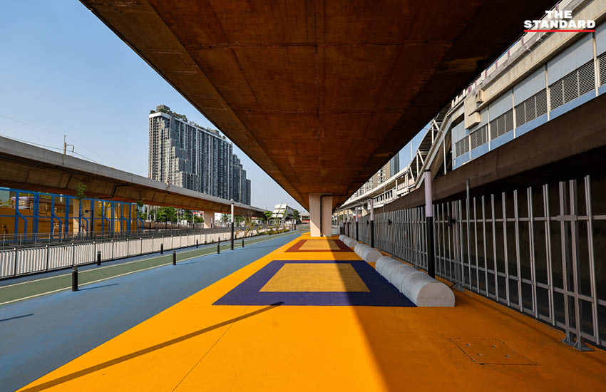 มุมสูงสวนสาธารณะใต้ทางยกระดับ ราชพฤกษ์-รัชดาฯ 8