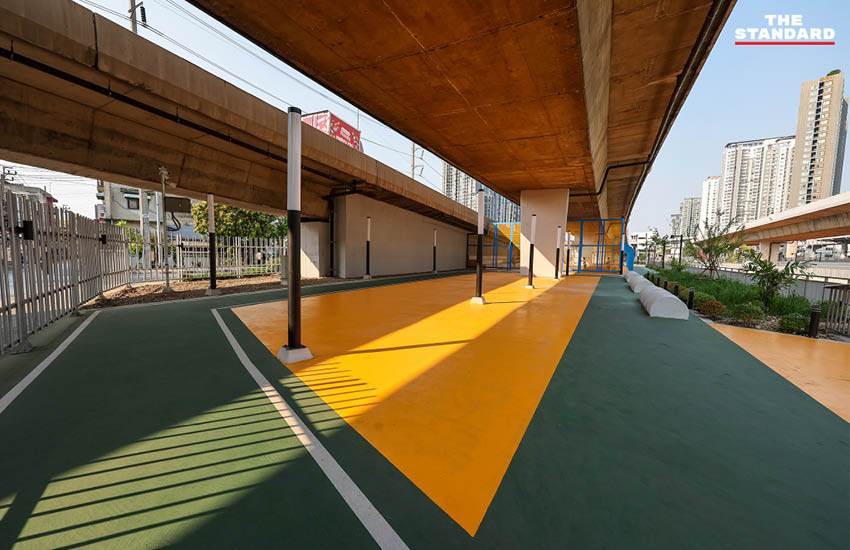 มุมสูงสวนสาธารณะใต้ทางยกระดับ ราชพฤกษ์-รัชดาฯ 9