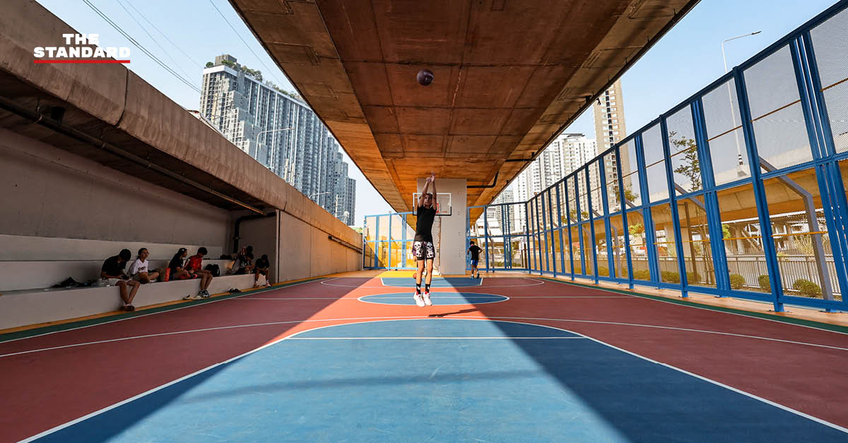 มุมสูงสวนสาธารณะใต้ทางยกระดับ ราชพฤกษ์-รัชดาฯ