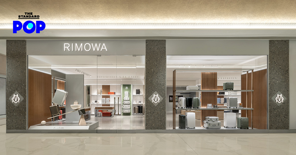 ภายในร้าน RIMOWA โฉมใหม่ ที่ ICONSIAM แสดงสินค้ากระเป๋าเดินทางและไลฟ์สไตล์