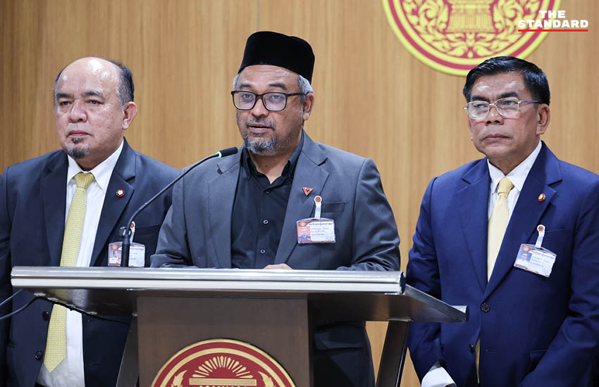 สส.และ สว.สามจังหวัดชายแดนใต้ แถลงข่าวเรียกร้องนายกฯ เร่งคลี่คลายคดีลอบยิง สส.กมลศักดิ์ 5