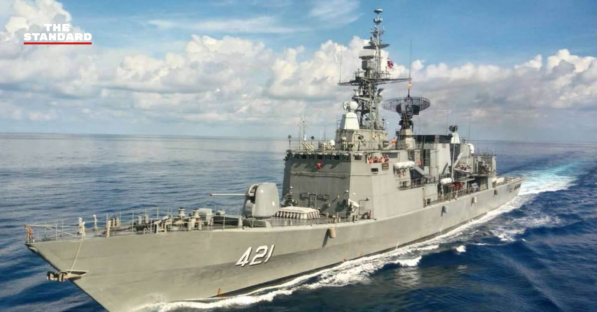 พล.ร.ต. ปารัช รัตนไชยพันธ์ โฆษกกองทัพเรือ แถลงความคืบหน้าโครงการจัดหาเรือฟริเกต