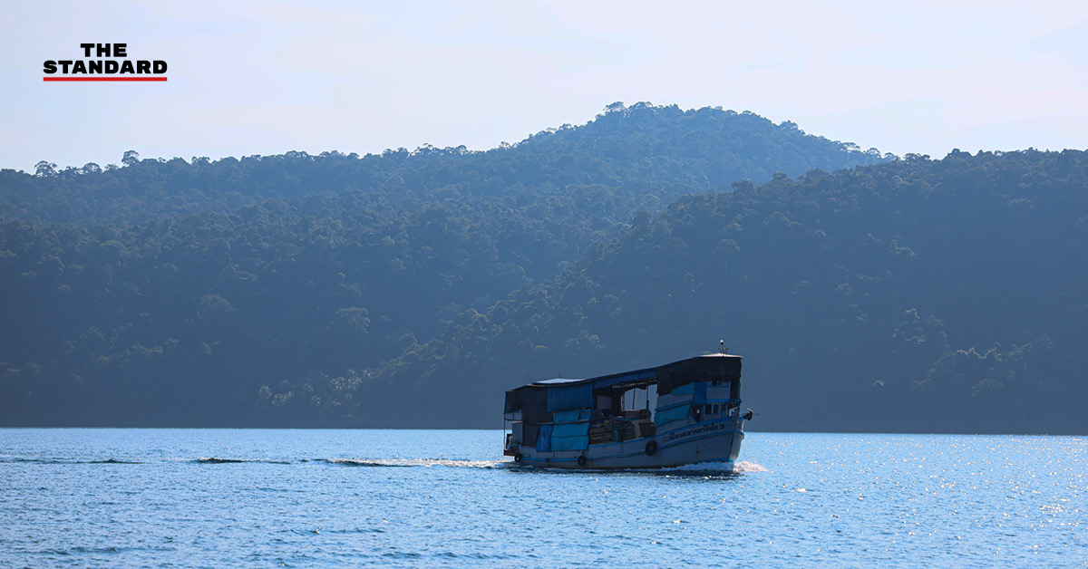 ภาพประกอบแสดงแผนที่พื้นที่ทับซ้อนทางทะเลไทย-กัมพูชา พร้อมข้อความรีเซ็ตเกมทะเลไทย-กัมพูชา ยกเลิก MOU 44 สู่กติกา UNCLOS
