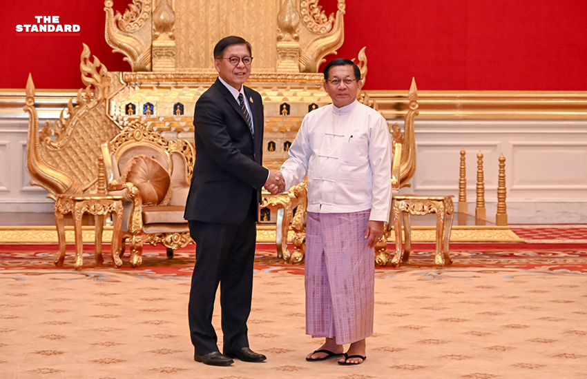 สีหศักดิ์ พวงเกตุแก้ว รองนายกฯไทย หารือ มินอ่องหล่าย ประธานาธิบดีเมียนมา ณ กรุงเนปยีดอ 1