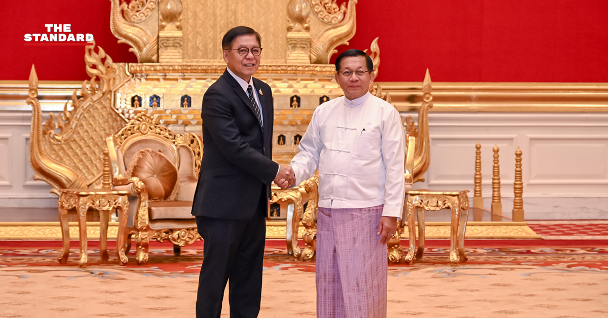 สีหศักดิ์ พวงเกตุแก้ว รองนายกฯไทย หารือ มินอ่องหล่าย ประธานาธิบดีเมียนมา ณ กรุงเนปยีดอ