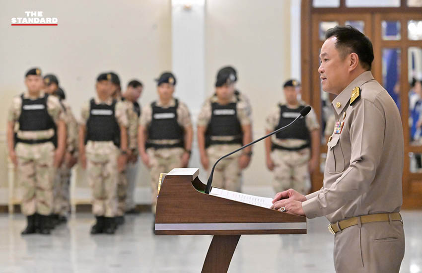 ภาพ นายกรัฐมนตรี แถลงข่าวผลการปราบปรามสแกมเมอร์ นอมินี และบ่อนเถื่อน 2