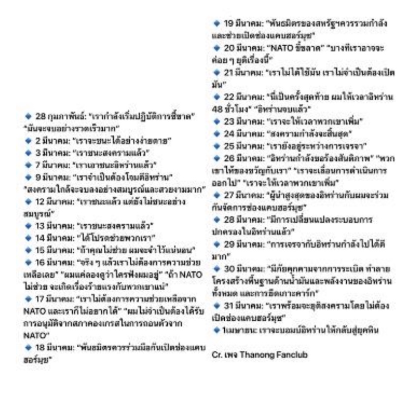 ภาพ นายโดนัลด์ ทรัมป์ ประกอบบทความวิเคราะห์พฤติกรรมผู้นำ สหรัฐฯ 1